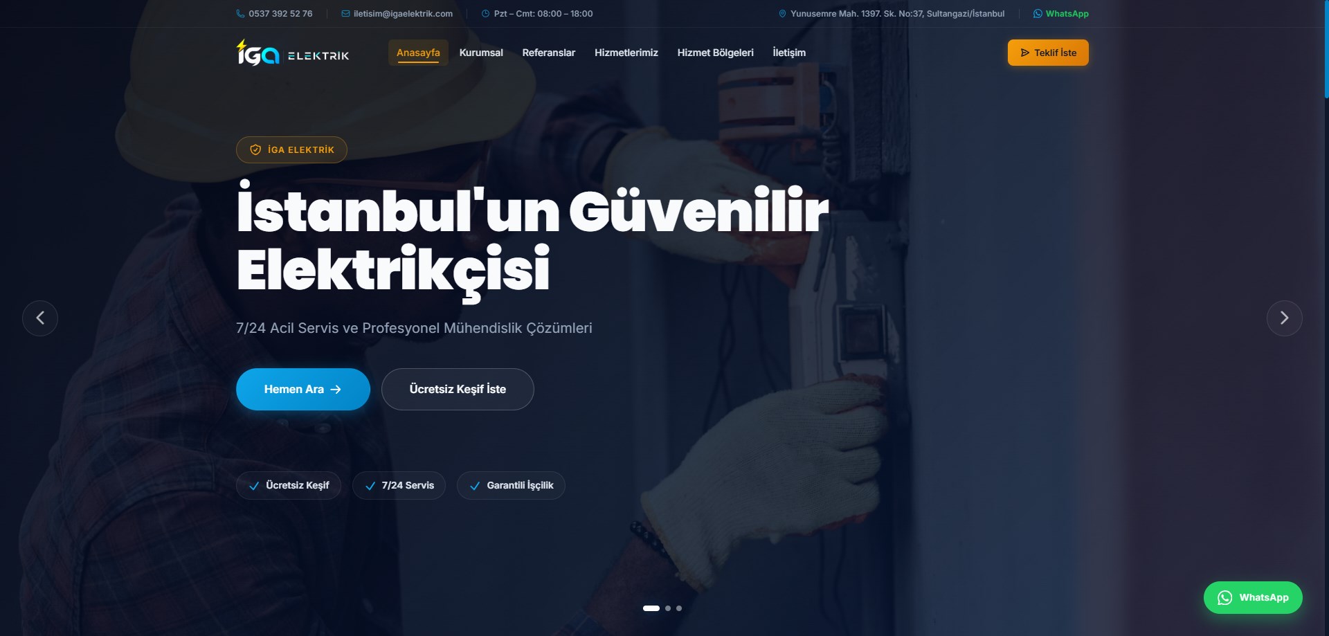 IGA Elektrik Kurumsal Altyapı ve API Entegrasyonları